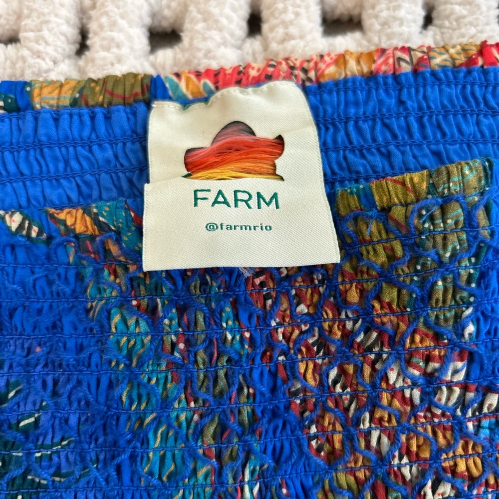 FARM Rio Multicolor Beaded Blue Dress - Picture 5 of 6
